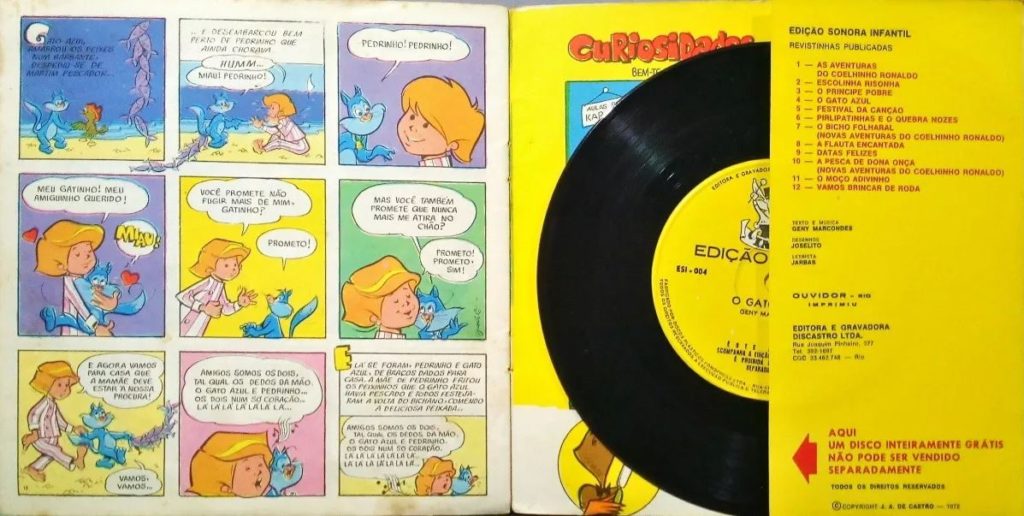 O Gato Azul - Compacto 1972 - Edição Sonora Infantil 4